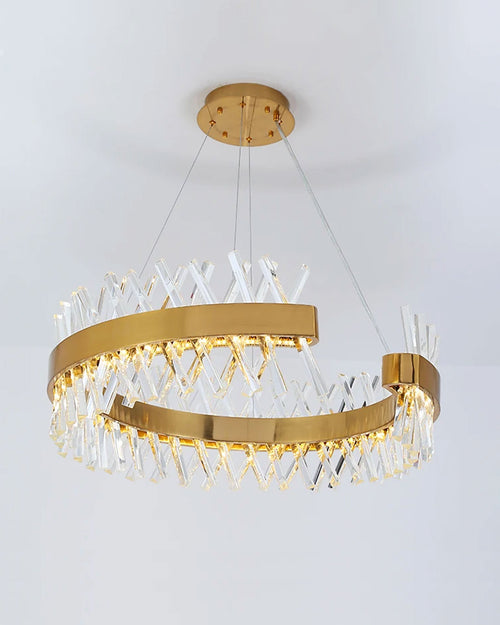 Ring Crystal LED Chandelier